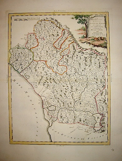 Zatta Antonio (1722-1804) La Repubblica di Lucca, con parte del Modenese che comprende la Garfagnana, e il Ducato di Massa e Carrara 1783 Venezia 